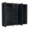 Boho 5 Door Wardrobe Navy