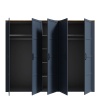 Boho 5 Door Wardrobe Navy