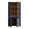 Boho Display Cabinet 4 Door Navy