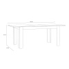 Boho Extending Dining Table Navy