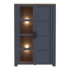 Boho LED 2 Display Cabinet Navy