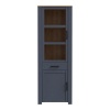 Boho Narrow Display Cabinet Navy