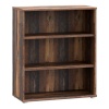 Essential Low Wide 2 Shelf Bookcase in Vintage Oak