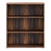 Essential Low Wide 2 Shelf Bookcase in Vintage Oak